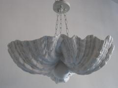 Jean Charles Moreux 2 French Plaster Shell Chandeliers Pendants by Jean Charles Moreux 1930 - 4090988