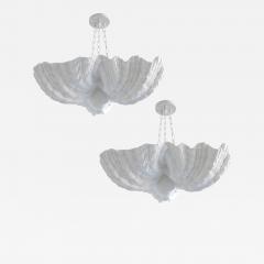 Jean Charles Moreux 2 French Plaster Shell Chandeliers Pendants by Jean Charles Moreux 1930 - 4091438