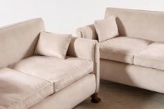 Jean Charles Moreux Elegant Pair of French Art Deco Two seat Sofas 1935 New Upholstery - 3033440