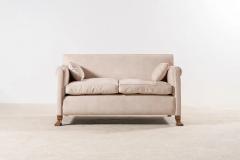 Jean Charles Moreux Elegant Pair of French Art Deco Two seat Sofas 1935 New Upholstery - 3033452