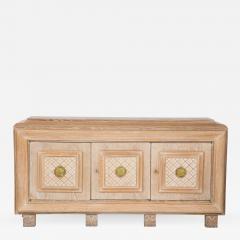 Jean Charles Moreux French Art Deco Cerused Oak Sideboard or Cabinet - 757796
