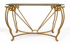 Jean Charles Moreux French Mid Century Moreux Gilt Iron Center Table - 1438611