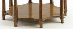 Jean Charles Moreux JC Moreux style Neoclassical classy hexagonal oak 2 tier coffee table - 1667639