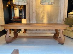 Jean Charles Moreux Jean Charles Moreaux longest oak dinning table with 2 side leaves - 2525760
