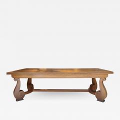 Jean Charles Moreux Jean Charles Moreaux longest oak dinning table with 2 side leaves - 2526595