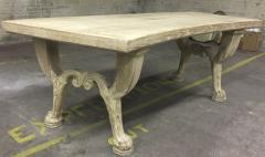 Jean Charles Moreux Jean Charles Moreux 1940s Neoclassic Oak Sand Blasted Coursed Oak Desk - 408250