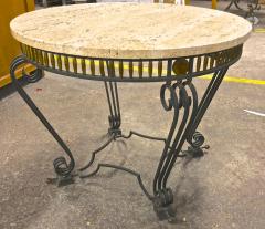 Jean Charles Moreux Jean Charles Moreux most refined wrought iron coffee table with gold accent - 943337