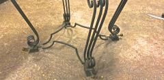 Jean Charles Moreux Jean Charles Moreux most refined wrought iron coffee table with gold accent - 943351