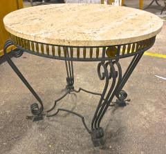 Jean Charles Moreux Jean Charles Moreux most refined wrought iron coffee table with gold accent - 943353