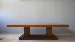 Jean Charles Moreux Large French Art Deco Walnut Pedestal Dining Table by Jean Charles Moreux - 421249