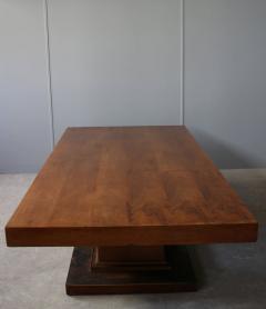 Jean Charles Moreux Large French Art Deco Walnut Pedestal Dining Table by Jean Charles Moreux - 421252