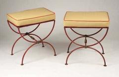 Jean Charles Moreux Pair of French 1930s Modern Neoclassical Stools by Jean Charles Moreux - 1775430