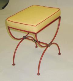 Jean Charles Moreux Pair of French 1930s Modern Neoclassical Stools by Jean Charles Moreux - 1775431