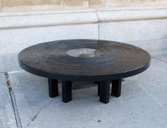 Jean Claude Dresse Black Lacquered Resin Coffee Table by Jean Claude Dresse - 230161