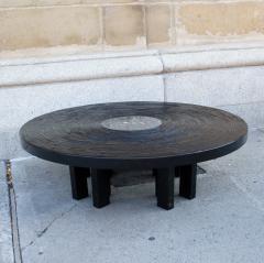 Jean Claude Dresse Black Lacquered Resin Coffee Table by Jean Claude Dresse - 230163