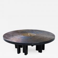 Jean Claude Dresse Black Lacquered Resin Coffee Table by Jean Claude Dresse - 233339