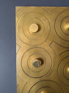 Jean Claude Dresse Brutalist Brass Wall Sculpture - 4131294