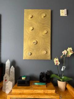 Jean Claude Dresse Brutalist Brass Wall Sculpture - 4131320