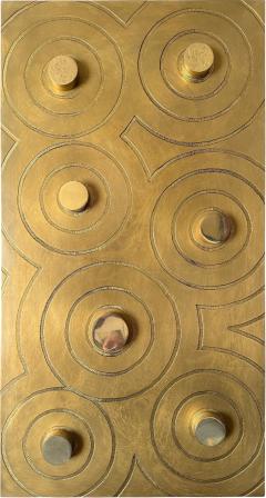 Jean Claude Dresse Brutalist Brass Wall Sculpture - 4131718