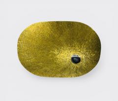 Jean Claude Dresse Coffee table Mosaic Brass and agate By Jean Claude Dresse - 4564251