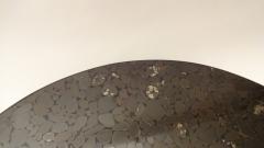 Jean Claude Dresse Large Round Cocktail Table in Hematite by Jean Claude Dresse Circa 1970 - 215522