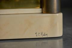 Jean Claude Mahey Faux Marble Lacquered Sideboard by Jean Claude Mahey France 1970s - 4415219