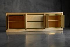 Jean Claude Mahey Faux Marble Lacquered Sideboard by Jean Claude Mahey France 1970s - 4415220