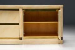 Jean Claude Mahey Faux Marble Lacquered Sideboard by Jean Claude Mahey France 1970s - 4415232