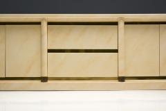 Jean Claude Mahey Faux Marble Lacquered Sideboard by Jean Claude Mahey France 1970s - 4415234