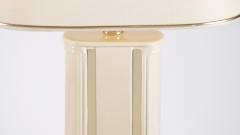 Jean Claude Mahey Pair of French J C Mahey lacquer and brass table lamps 1970 s - 987096