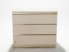 Jean Claude Mahey Pair of small lacquer chest of drawers by J C Mahey 1970s - 1025886