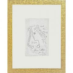 Jean Cocteau Jean Cocteau Original Drawing 1923 Framed - 4439108
