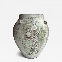 Jean Derval Ceramic Vase by Jean Derval Vallauris France 1960s - 4752656