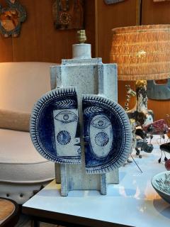 Jean Derval Ceramic table lamp by Roger Capron and Jean Derval France 1960s - 4406134