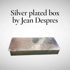 Jean Despres 1930s silver plated decorative box by Jean Despres - 4419914