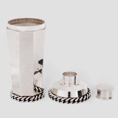 Jean Despres Cocktail shaker with six tumblers - 4338069