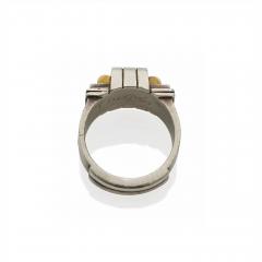 Jean Despres Jean Despr s French Modernist Silver and Gilt Silver Ring - 3275174