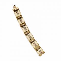 Jean Despres Jean Despr s French Modernist Tri color Gold Bracelet - 3208830