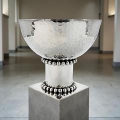 Jean Despres Jean Despr s Modernist Hammered Silver Plated Bowl France circa 1930s - 4217204