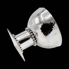 Jean Despres Jean Despr s Modernist Hammered Silver Plated Bowl France circa 1930s - 4217205