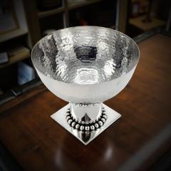 Jean Despres Jean Despr s Modernist Hammered Silver Plated Bowl France circa 1930s - 4217206