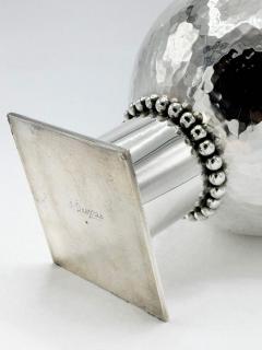 Jean Despres Jean Despr s Modernist Hammered Silver Plated Bowl France circa 1930s - 4217216