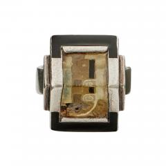 Jean Despres Jean Despr s and tienne Cournault French Modernist Bijoux Glace Ring - 3210465