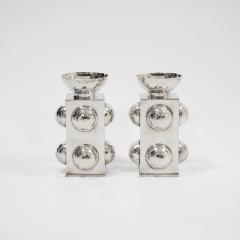 Jean Despres Pair of candle holders - 3962610