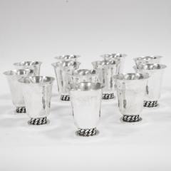 Jean Despres Set of 12 timbales - 2689157