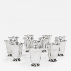 Jean Despres Set of 12 timbales - 2691648