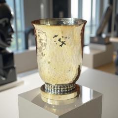 Jean Despres Signed Modernist Silver Cup or Vase French Art Deco Modernist Design - 4134477