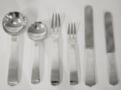 Jean Despres Silver plated cutlery set by Jean Despr s circa 1950 - 969818