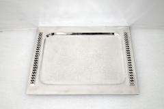 Jean Despres Silver plated platter by Jean Despres circa 1950 - 969820