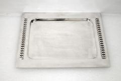 Jean Despres Silver plated platter by Jean Despres circa 1950 - 969823